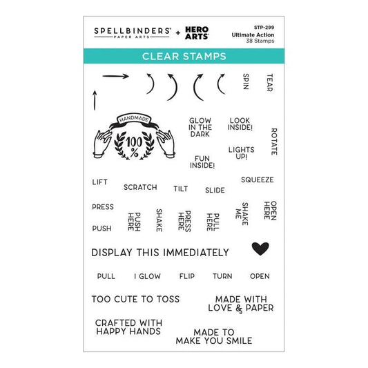 Spellbinders Clear Stamps - Ultimate Action