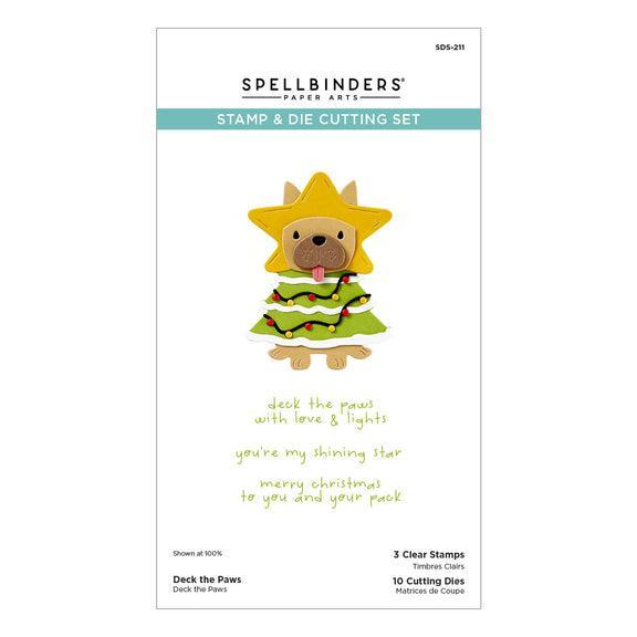 Spellbinders Clear Stamps & Dies - Deck the Paws