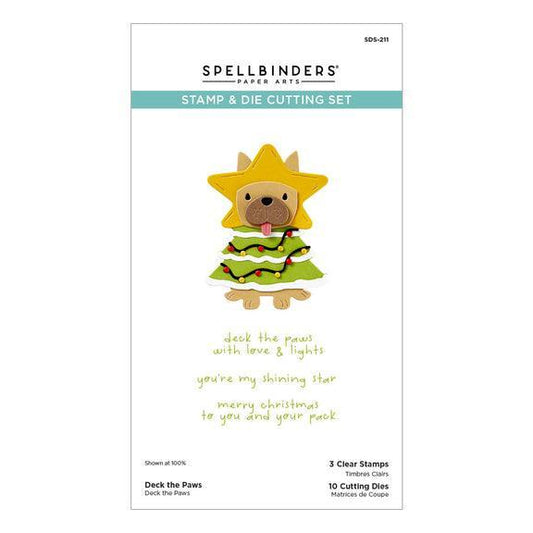 Spellbinders Clear Stamps & Dies - Deck the Paws