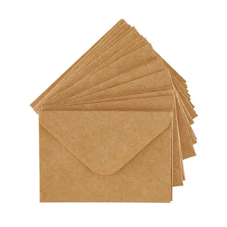 Spellbinders - Mini Envelopes - Kraft, 25 pack
