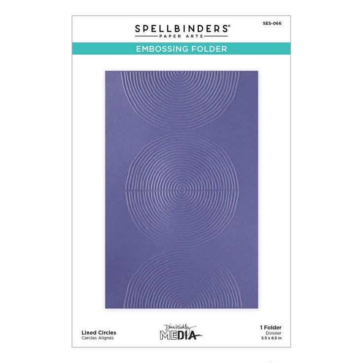 Spellbinders Embossing Folder - Lined Circles