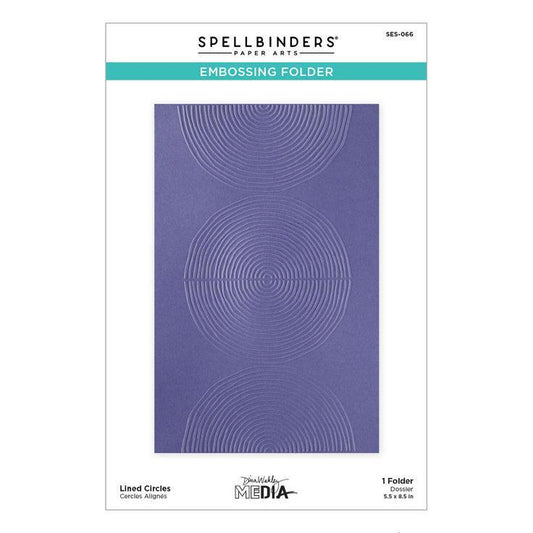 Spellbinders Embossing Folder - Lined Circles