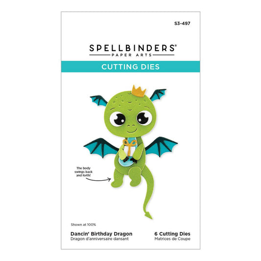 Spellbinders Dies - Dancin' Birthday Dragon