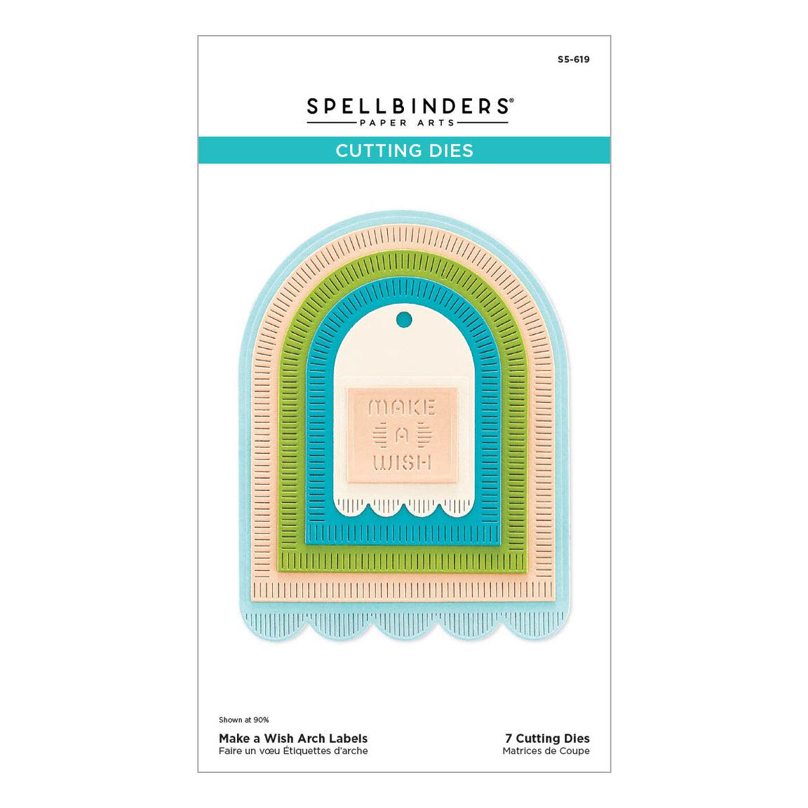 Spellbinders Dies - Make a Wish Arch Labels
