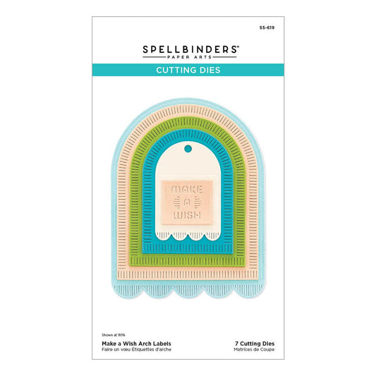 Spellbinders Dies - Make a Wish Arch Labels