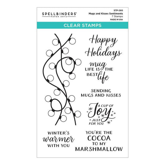Spellbinders Clear Stamps - Mugs and Kisses Sentiments