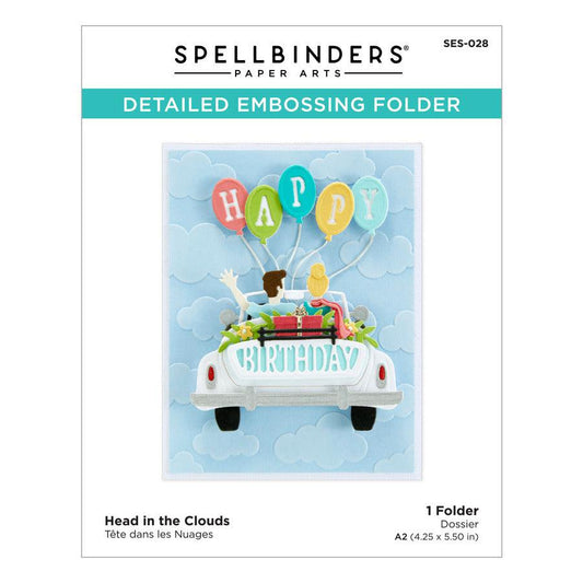 Spellbinders Embossing Folder - Head in the Clouds