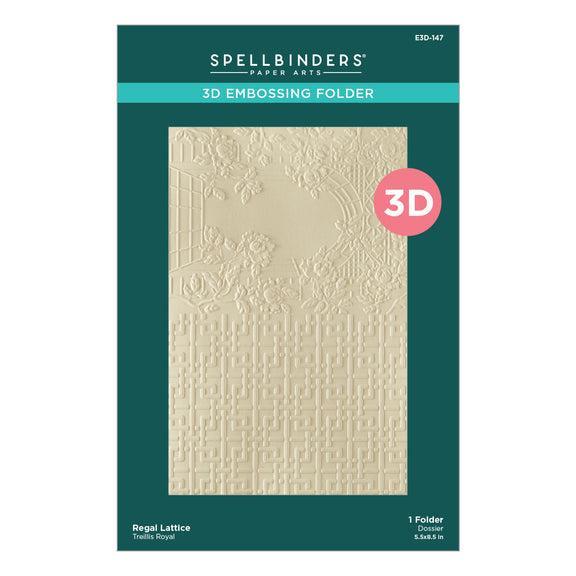 Spellbinders 3D Embossing Folder - Regal Lattice