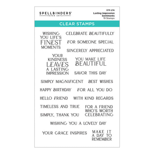 Spellbinders Clear Stamps - Lasting Impressions