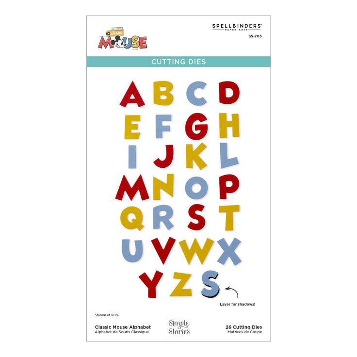Spellbinders Dies - Classic Mouse Alphabet