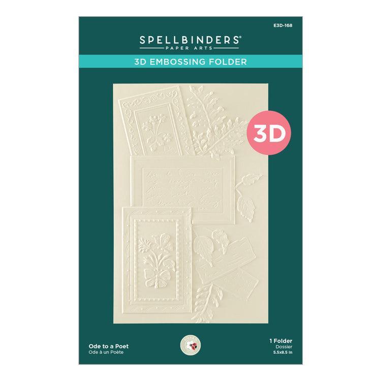 Spellbinders 3D Embossing Folder - Ode to a Poet