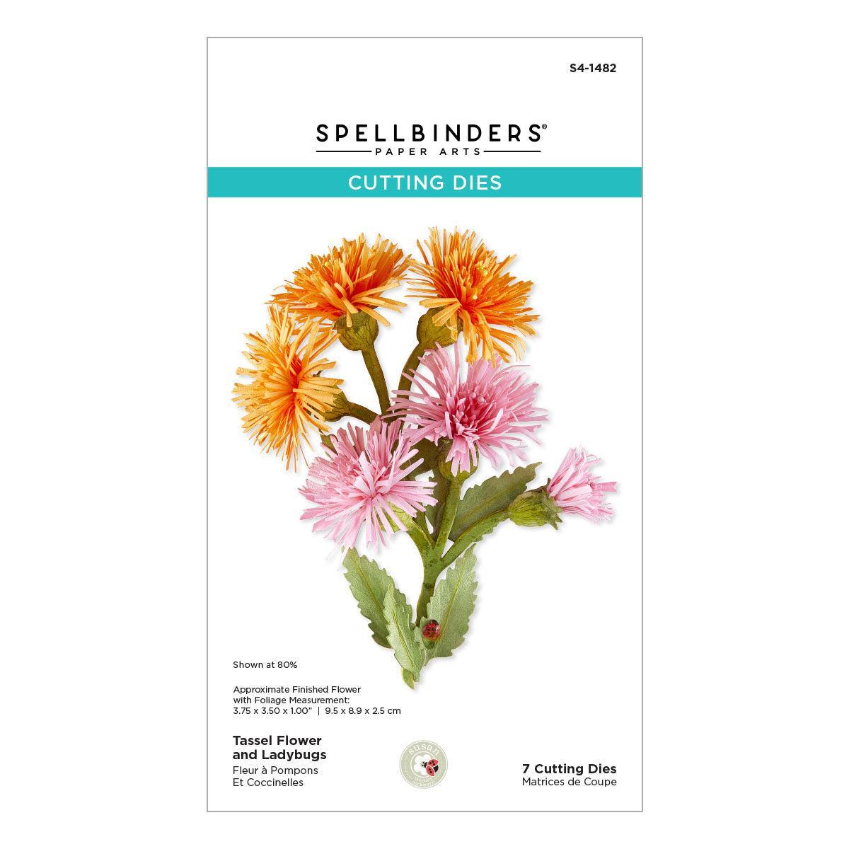 Spellbinders Dies - Tassel Flower and Ladybugs