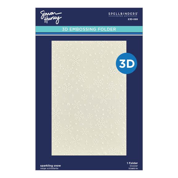 Spellbinders 3D Embossing Folder - Sparkling Snow