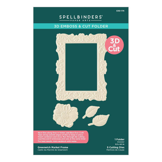 Spellbinders 3D Embossing Folder - Greenwich Market Frame