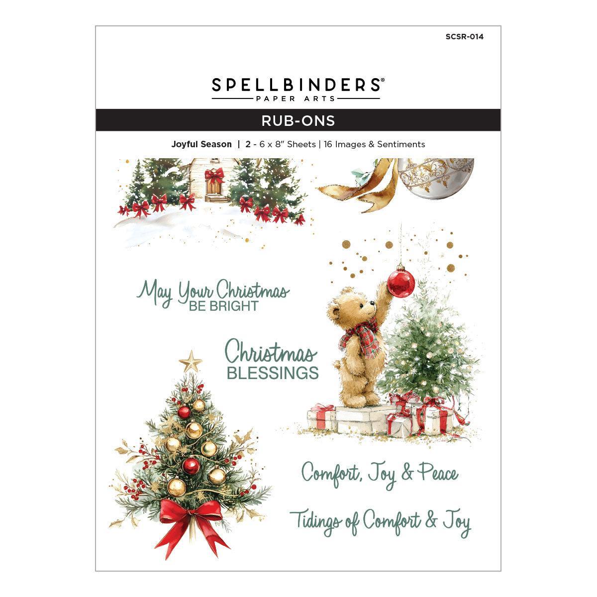Spellbinders Rub-Ons - Joyful Season
