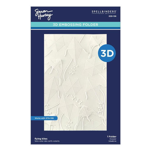 Spellbinders 3D Embossing Folder - Flying Kites