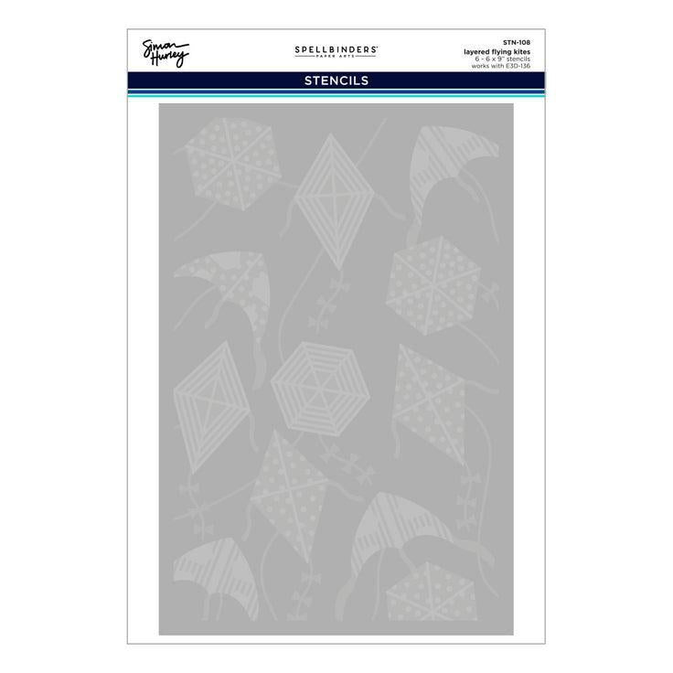 Spellbinders Stencils - Layered Flying Kites