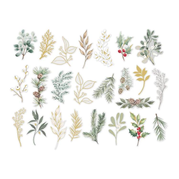Spellbinders Clear Foliage Stickers
