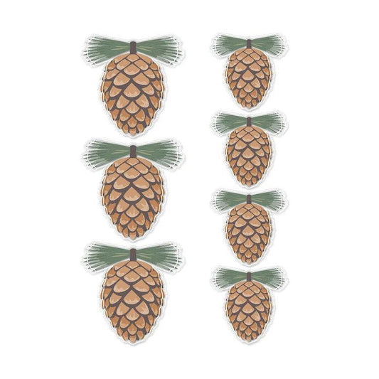Spellbinders Dimensional Acetate Stickers - Pinecones