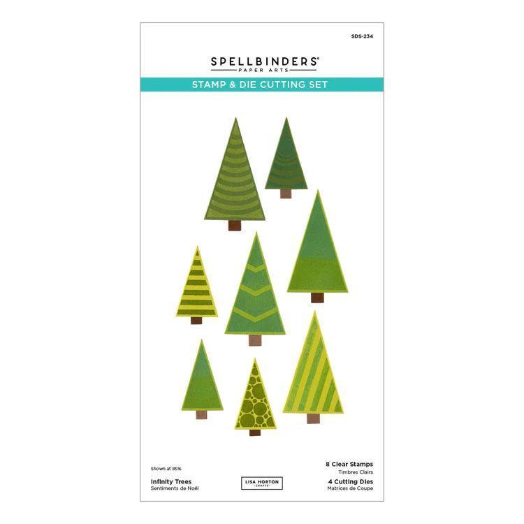 Spellbinders Clear Stamps & Dies - Infinity Trees