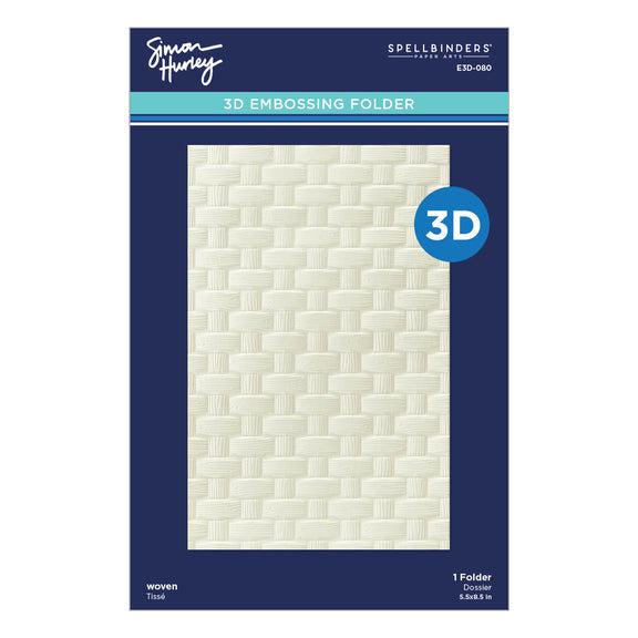 Spellbinders 3D Embossing Folder - Woven