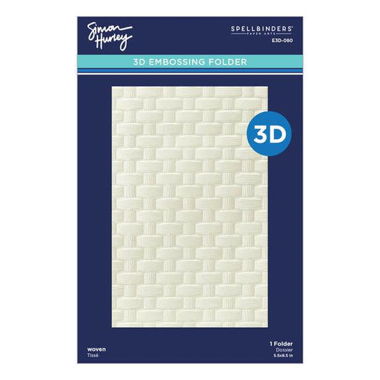 Spellbinders 3D Embossing Folder - Woven