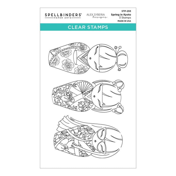 Spellbinders Clear Stamps - Spring in Kyoto