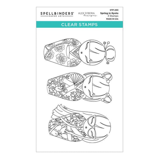 Spellbinders Clear Stamps - Spring in Kyoto