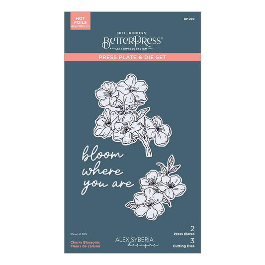 Spellbinders Press Plates & Dies - Cherry Blossoms
