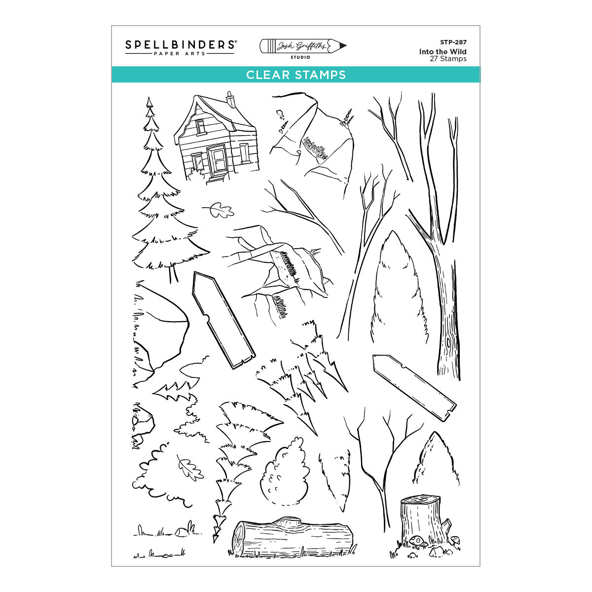 Spellbinders Clear Stamps - Into the Wild