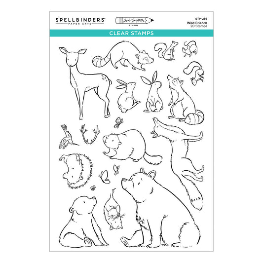 Spellbinders Clear Stamps - Wild Friends