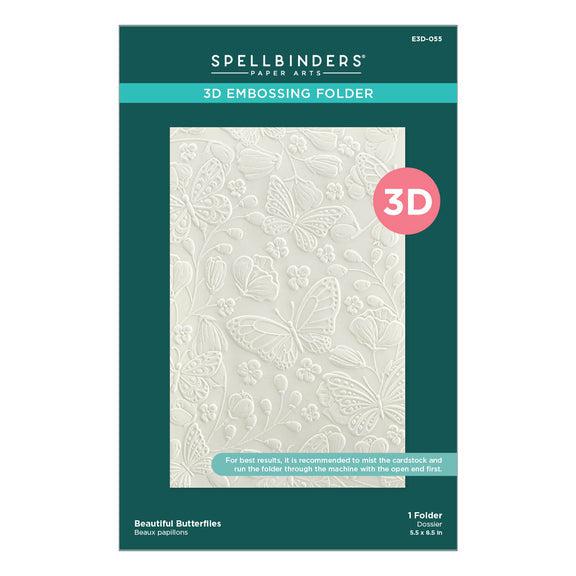 Spellbinders 3D Embossing Folder - Beautiful Butterflies