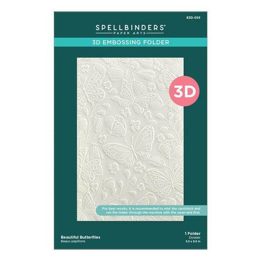 Spellbinders 3D Embossing Folder - Beautiful Butterflies