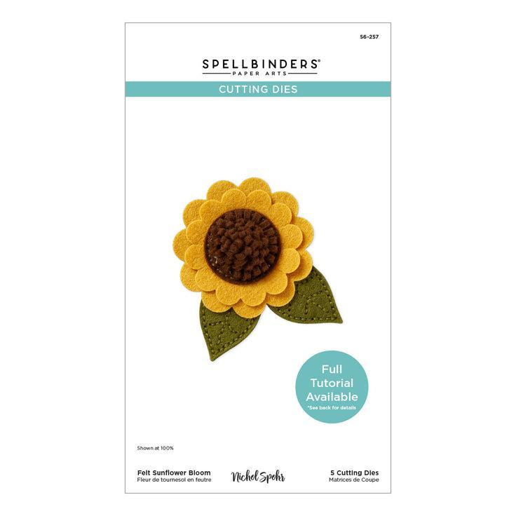 Spellbinders Dies - Felt Sunflower Bloom