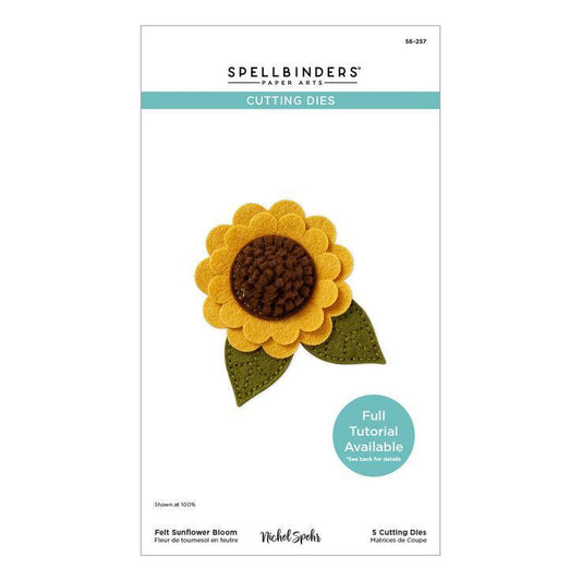 Spellbinders Dies - Felt Sunflower Bloom