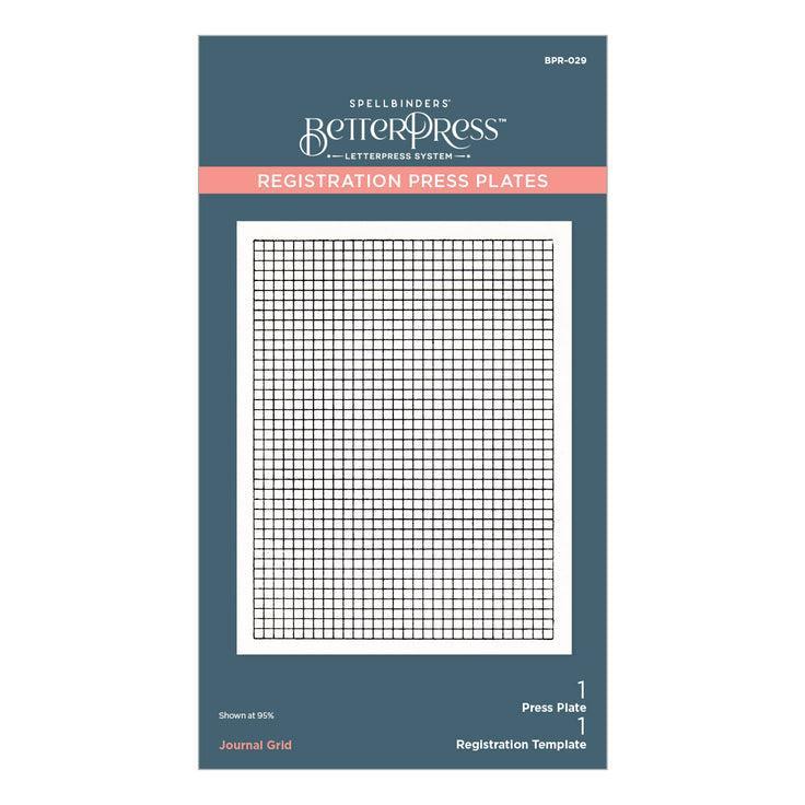 Spellbinders Registration Press Plates - Journal Grid