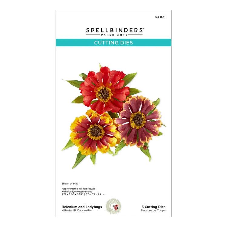 Spellbinders Dies - Helenium and Ladybugs