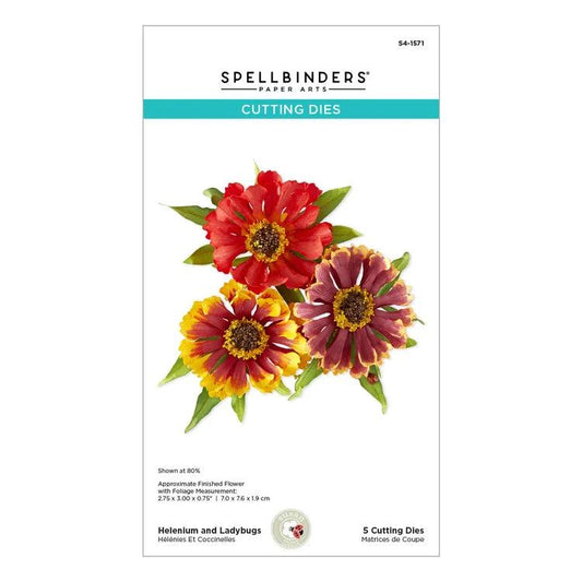 Spellbinders Dies - Helenium and Ladybugs