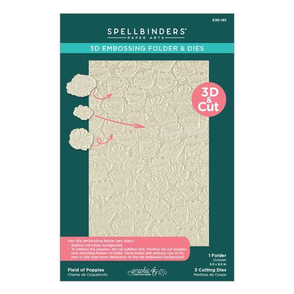 Spellbinders 3D Emboss & Cut Folder - Field of Poppies