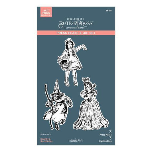 Spellbinders Press Plate & Dies - Dorothy & the Witches