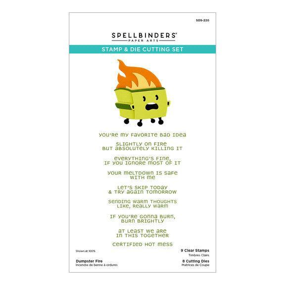 Spellbinders Clear Stamps & Dies - Dumpster Fire Clear