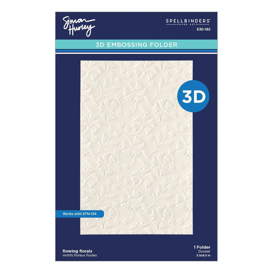 Spellbinders 3D Embossing Folder - Flowing Florals