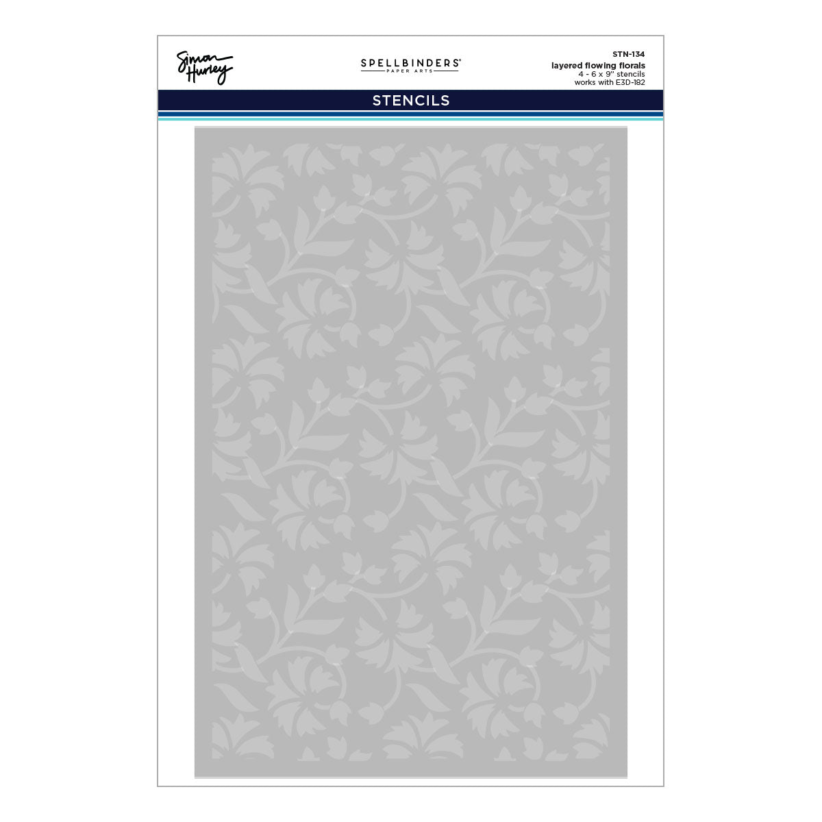 Spellbinders Stencils - Flowing Florals