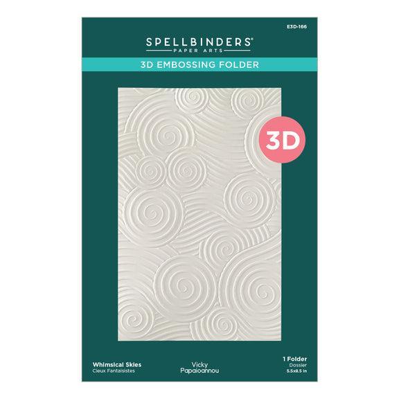 Spellbinders 3D Embossing Folder - Whimsical Skies