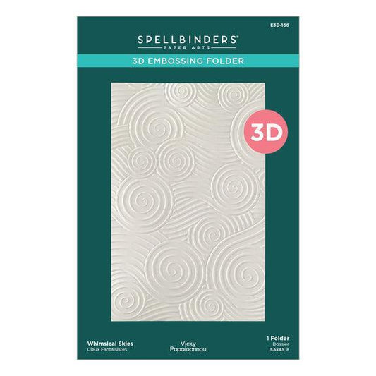 Spellbinders 3D Embossing Folder - Whimsical Skies