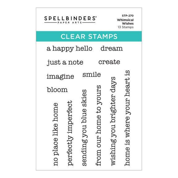 Spellbinders Clear Stamps - Whimsical Wishes