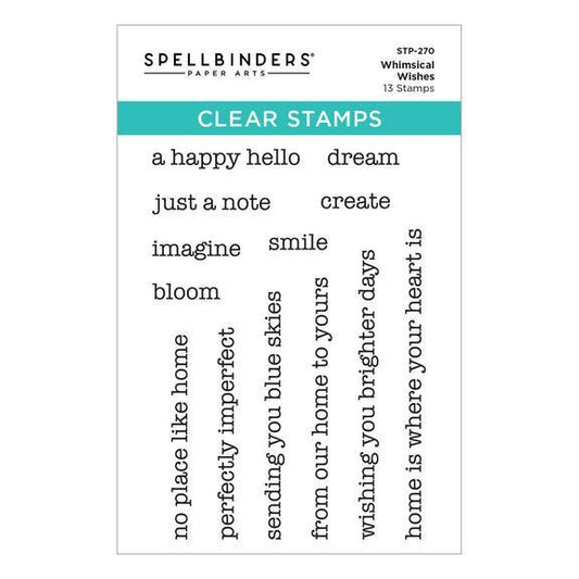 Spellbinders Clear Stamps - Whimsical Wishes