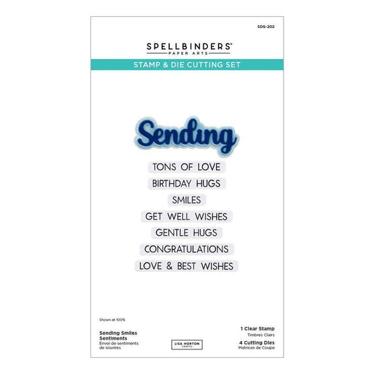 Spellbinders Clear Stamps & Dies - Sending Smiles Sentiments