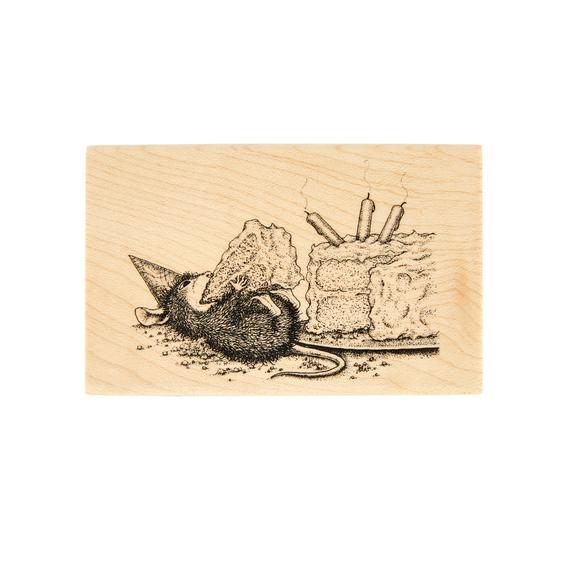 Spellbinders Wood Mount Stamps - House-Mouse Sweet Birthday