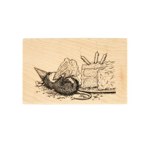 Spellbinders Wood Mount Stamps - House-Mouse Sweet Birthday